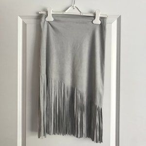 Fringe Midi Skirt